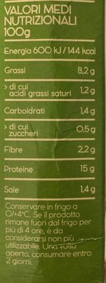 Tofu fume nutrition facts table