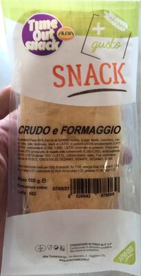 Crudo e formaggio front packaging