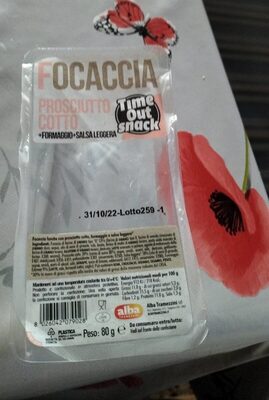 Focaccia prosciutto cotto