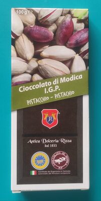 Cioccolato di Modica IGP - Pistacchio front packaging