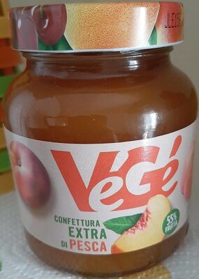 Confettura di pesca front packaging