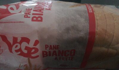 Pane bianco a fette front packaging
