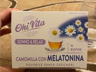 Camilla con melatonina front packaging