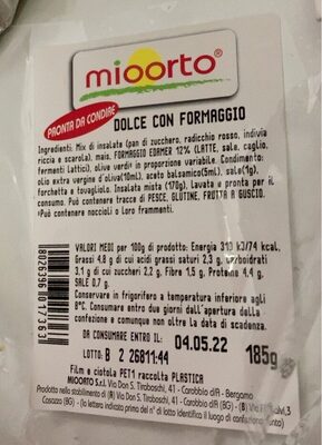 Dolce con formaggio