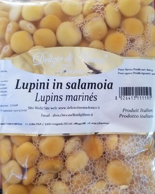 Lupin Mariné (lupini in salamoia) front packaging