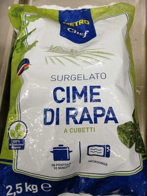 Cime di rapa surgelato