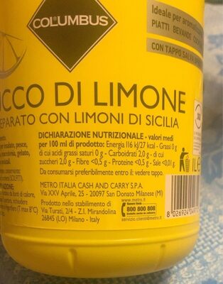 Succo di limone