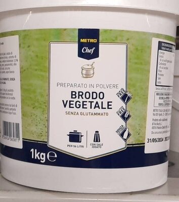 Brodo vegetale front packaging