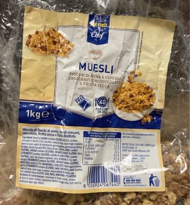 Muesli front packaging