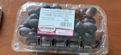 Uva da tavola rossa senza semi