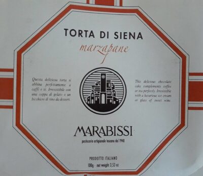 Torta di sienna marzapane