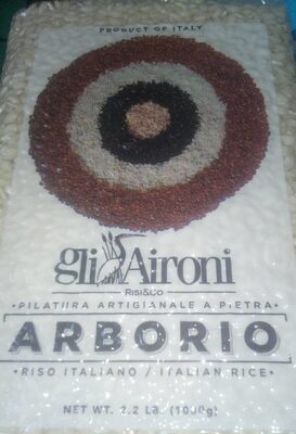 Gli Aironi Arborio front packaging