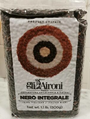 Riso nero integrale front packaging