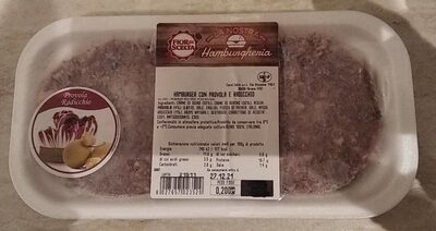 Hamburger con provola e radicchio