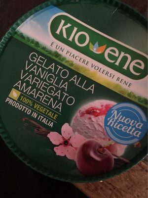 Glace a la cerise et vanille