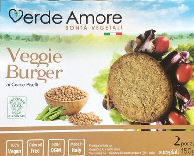 Veggie Burger ai Ceci e Piselli