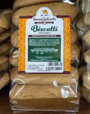 Biscotti integrali front packaging