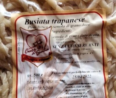 Busiata trapanese front packaging