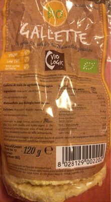 Gallettes mais front packaging