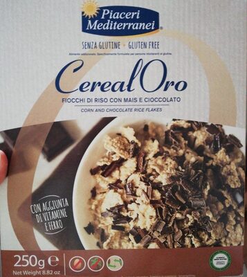 Fiocchi di riso con mais e cioccolato