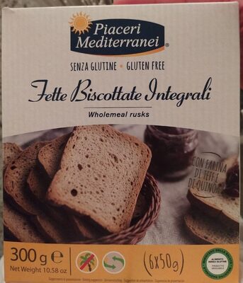 Fette biscottate integrali con farina di teff e di quinoa
