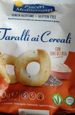 Taralli ai cereali front packaging