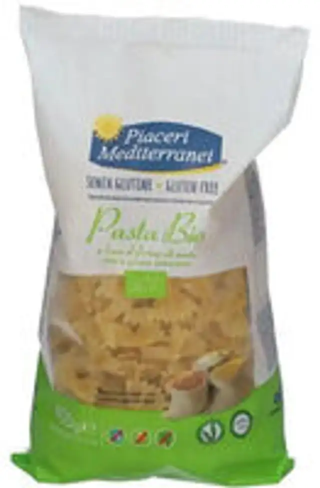 Farfalle con mais, riso e grano saraceno