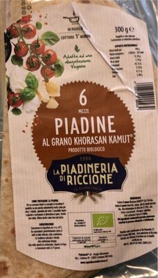 Piadine al grano khorasan kamut front packaging