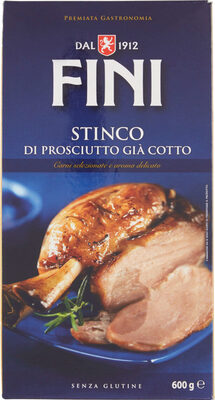 Stinco di prosciutto già cotto front packaging