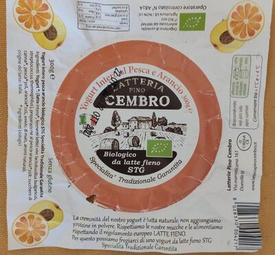 Yogurt intero Pesca e Arancio