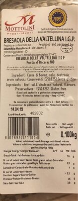 Bresaola della valtellina I.G.P. front packaging