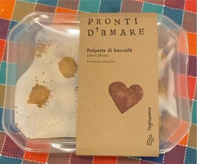 Polpette di baccalà front packaging
