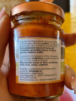 Pate di peperoncino front packaging