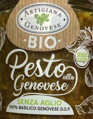 Pesto genovese bio senza aglio front packaging