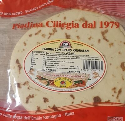 Piadina ciliegia con grano Khorasan (Kamut)