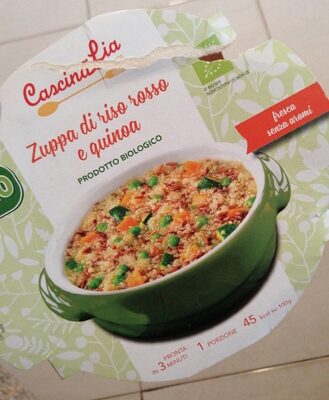 Zuppa di riso rosso e quinoa