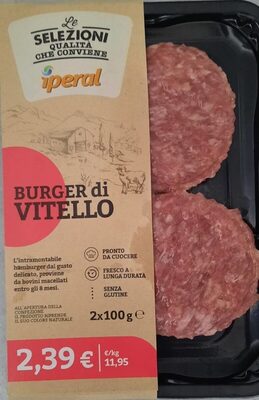 Burger di vitello front packaging