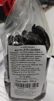Rotelle di liquirizia