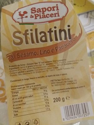 Sfilatini aux graines