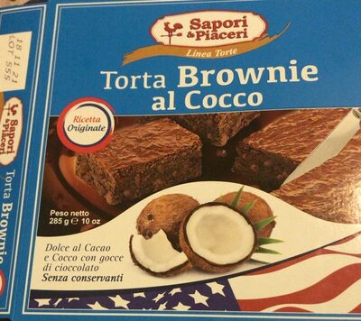 Torta Brownie al Cocco front packaging