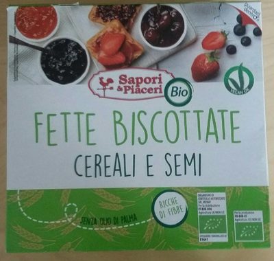 BISCOTTES AUX CÉRÉALES ET AUX GRAINES front packaging
