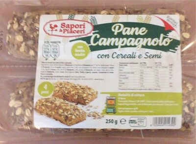 Pane campagnolo con cereali e semi