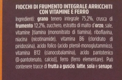 Bran Flakes ingredients label