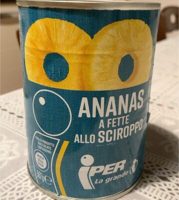 Ananas a fette allo sciroppo