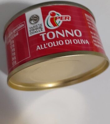 Tonno all'olio di oliva front packaging