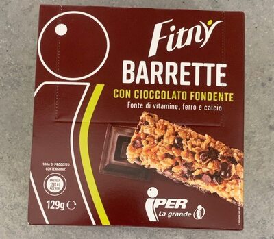 Barrette con cioccolato fondente