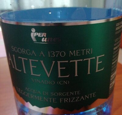 Acqua altevette