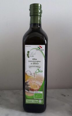 Olio extravergine di oliva front packaging