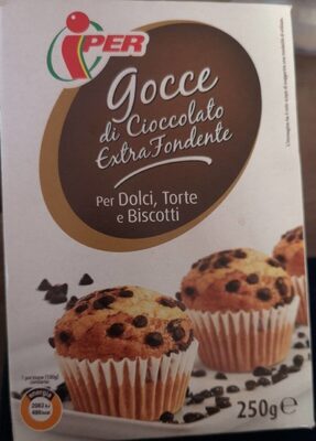 Gocce di cioccolato extra fondente front packaging