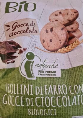 FROLLINI DI DI FARRO BIO con gocce di cioccolato front packaging